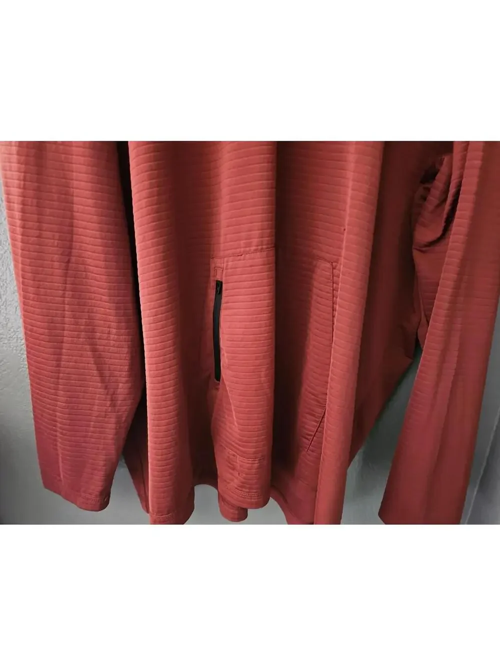 Men's Solaris Pullover Sweater Brown Long Sleeve Workout Size 4XT Front Pocket - Picture 7 of 16